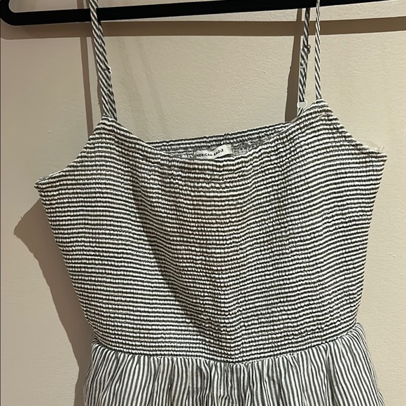 Striped Romper with Ruffle Hem (NWT) - Picture 2 of 9